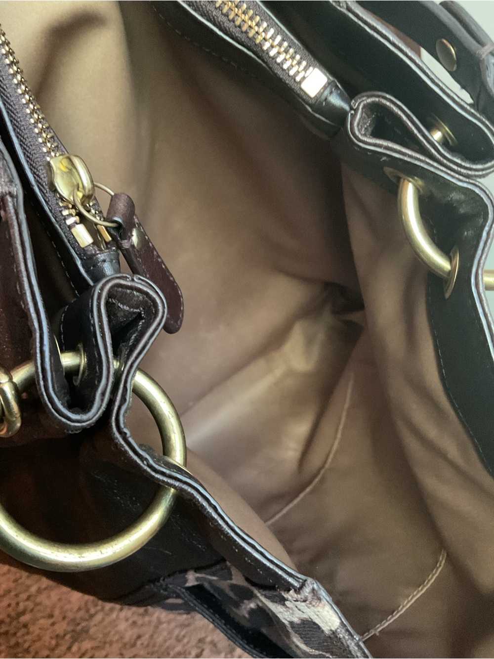 COACH Park Chain Ocelot Leopard Print & Leather w/ Goldtone Hardware 2013 - Picture 7 of 16